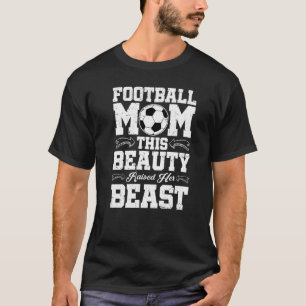 サッカーママこの美しいは彼女の獣のプレミアムを上げた Tシャツ