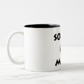 サッカーママのコーヒーマグ ツートーンマグカップ (左)