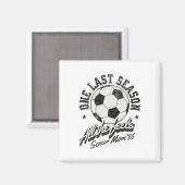 サッカーママの卒業 2026 ダストレスデザイン マグネット (正面/裏面)