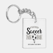 サッカーママを誇りに思う気持ちをカタチに キーホルダー (正面左)