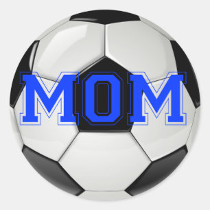 サッカーママカスタムの色 ラウンドシール