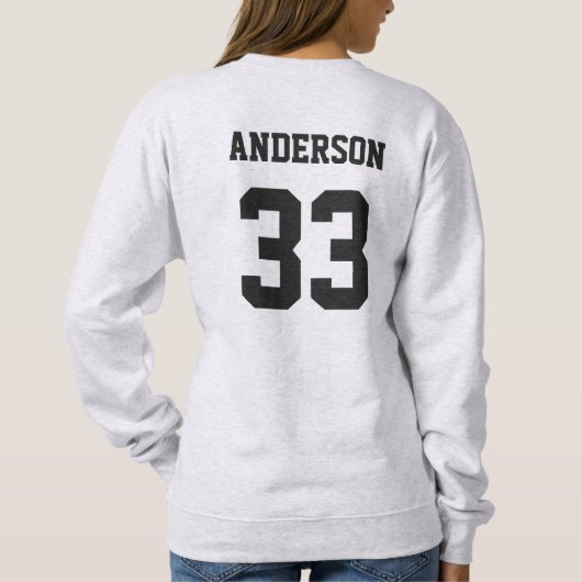サッカーママギフトレトロカスタムサッカースウェットシャツ スウェットシャツ (裏面)