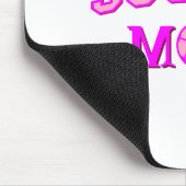 サッカーママスケッチと文字オールピンク マウスパッド (コーナー)