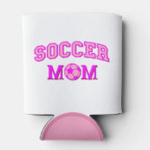 サッカーママスケッチと文字オールピンク 缶クーラー (裏面)