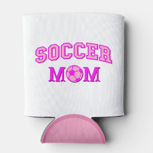 サッカーママスケッチと文字オールピンク 缶クーラー (裏面)