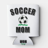 サッカーママスケッチ及び文字 缶クーラー (裏面)