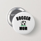 サッカーママスケッチ及び文字 缶バッジ (正面&裏面)