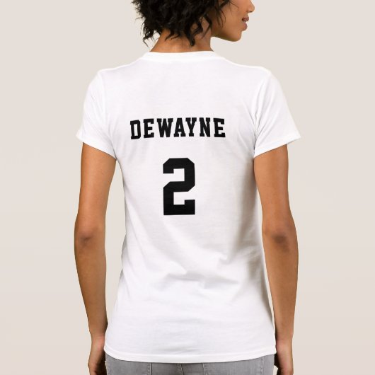 サッカーママハートパーソナライズされたボールの名前と番号 Tシャツ (裏面)