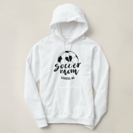 サッカーママハートボール 名前とナンバー オーダーメイド パーカ
