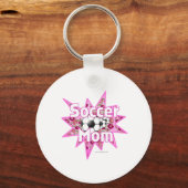 サッカーママバラ キーホルダー (正面)