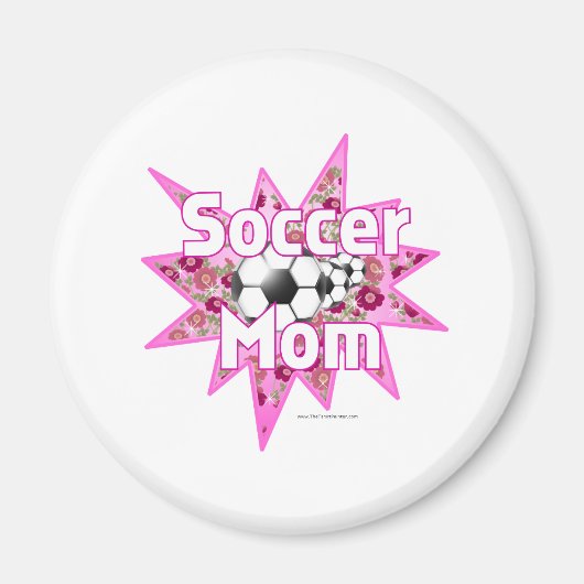 サッカーママバラ マグネット (正面)