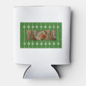 サッカーマママサッカーフィールドハート 缶クーラー (正面)