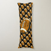 サッカーマママブラウンアンドブラックスポーツ抱き枕 ボディピロー (正面縦)