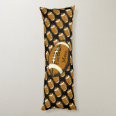 サッカーマママブラウンアンドブラックスポーツ抱き枕 ボディピロー (裏面 (縦))