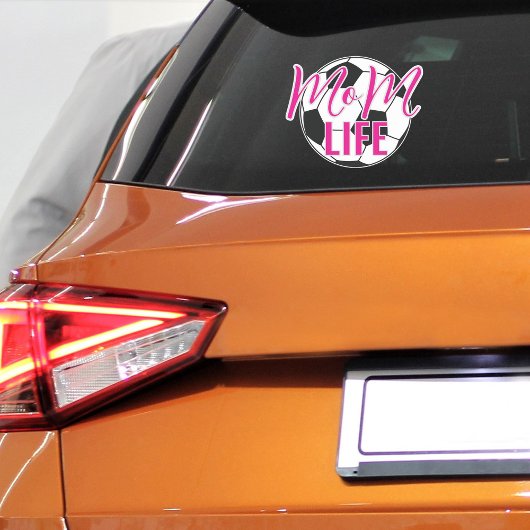 サッカーママライフビニールカーウィンドウ シール