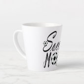 サッカーママラテコーヒーマグ カフェラテマグ (左アングル)