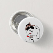 サッカーママ分隊 缶バッジ (正面&裏面)