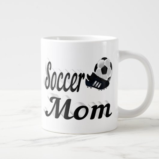 サッカーママ半文字ジャイアントコーヒーマグ ジャンボコーヒーマグカップ (右)
