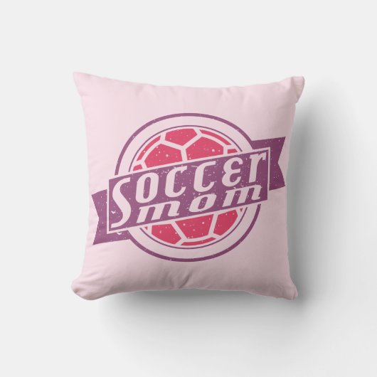 サッカーママ名前をカスタムすると番号 クッション (正面)