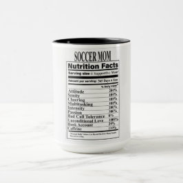 サッカーママ栄養ファクトマグカップ マグカップ