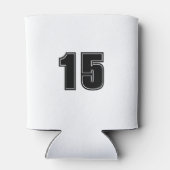 サッカーママ水玉模様サッカーボールカスタム 缶クーラー (裏面)