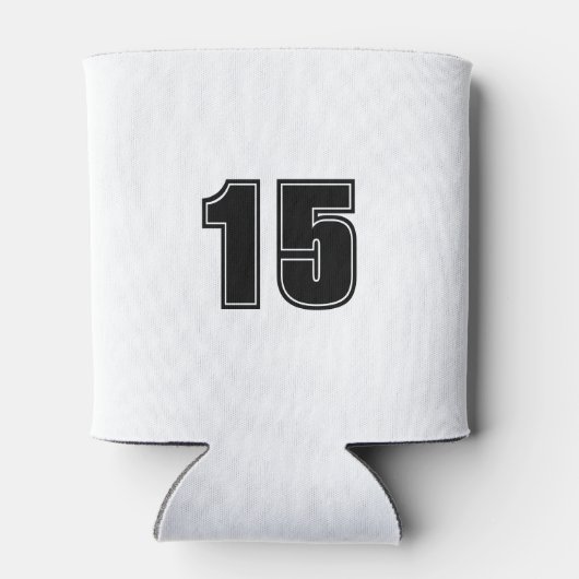 サッカーママ水玉模様サッカーボールカスタム 缶クーラー (裏面)