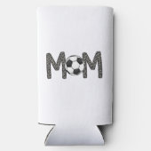 サッカーママ水玉模様サッカーボール スリム缶クーラー (裏面)