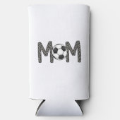 サッカーママ水玉模様サッカーボール スリム缶クーラー (正面)