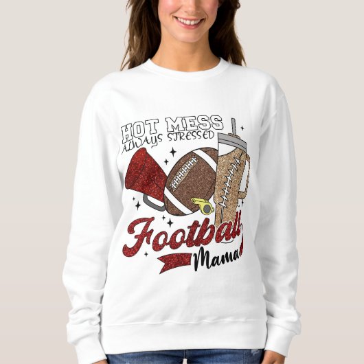 サッカーママ熱い混乱かわいいゲーメディ スウェットシャツ (正面)
