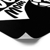 サッカーママ誇りを持ったTサッカーママI Love Soccer Tee ポスター (角)