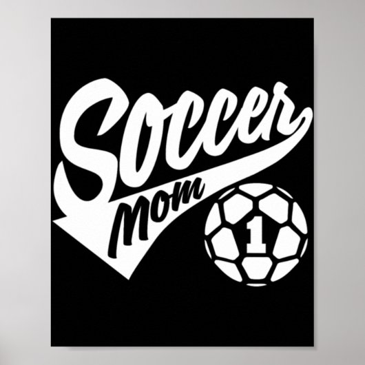 サッカーママ誇りを持ったTサッカーママI Love Soccer Tee ポスター (正面)