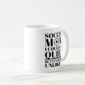 サッカーママ静か コーヒーマグカップ (正面右)
