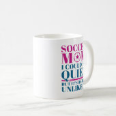 サッカーママ静か コーヒーマグカップ (正面右)