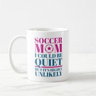 サッカーママ静か コーヒーマグカップ
