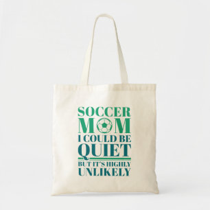 サッカーママ静か トートバッグ