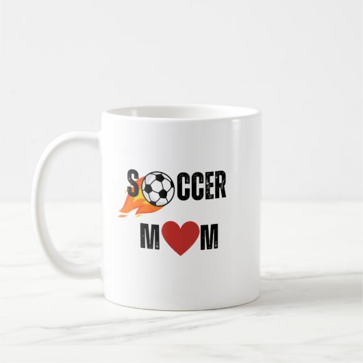 サッカーママ コーヒーマグカップ (左)