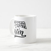 サッカーママ コーヒーマグカップ (正面左)