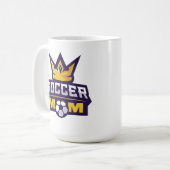 サッカーママ コーヒーマグカップ (正面左)
