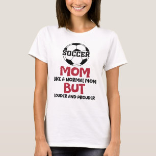 サッカーママ、サッカーの試合の日 Tシャツ