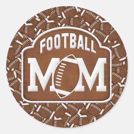 サッカーママ ラウンドシール (正面)