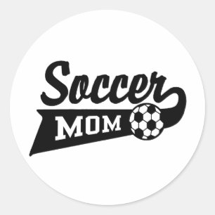 サッカーママ ラウンドシール