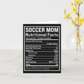 サッカーママ ラベル ママの栄養事実 面白い母親たち カード (黄色い花)