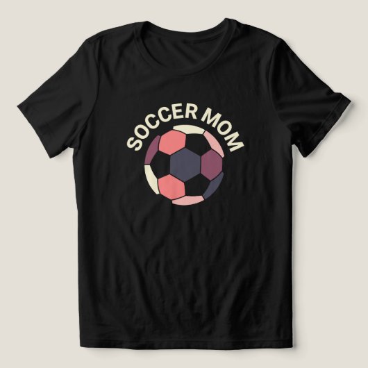 サッカーママ | レトロスタイル トライブレンドTシャツ (デザイン正面)