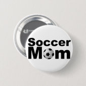 サッカーママ 缶バッジ (正面&裏面)