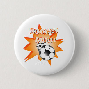 サッカーママ 缶バッジ