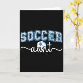 サッカーママ 自慢のサッカープレーヤーのお母さん カード (黄色い花)