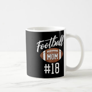 サッカーママ#18母おもしろい女タッチダウン女の子 コーヒーマグカップ