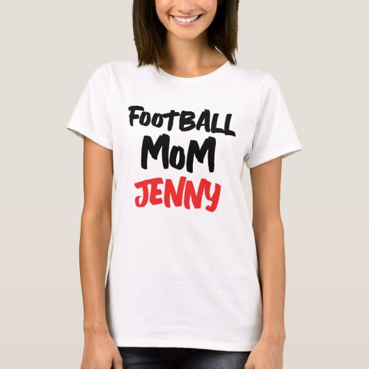 サッカーママTシャツパーソナライズされたTシャツ Tシャツ (正面)