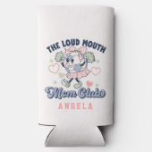 サッカーマムセパーソナライズされたッツァークーラーボックス スリム缶クーラー (裏面)