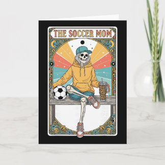 サッカーマムタロットカードスケルトンコーヒーバイライン カード